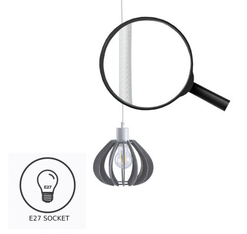 Lampa wisząca 3xE27 NICOLETA GREY 836 na Arena.pl