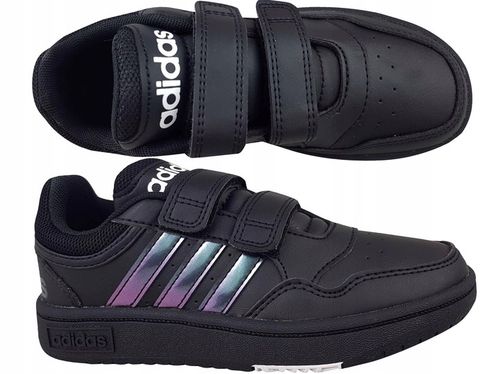 ADIDAS HOOPS 3.0 CF C H03861 BUTY TRAMPKI DZIECIĘCE CZARNE NA RZEPY na Arena.pl