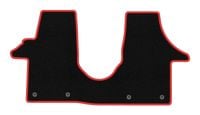 Dywaniki welurowe CARLUX-RED do VW Transporter T5 2003-2015 czarne