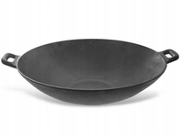 PATELNIA WOK ŻELIWNA DO SMAŻENIA PIECZENIA INDUKCJA GRILL 30CM