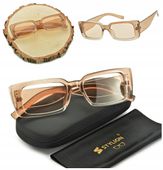 Męskie Okulary Przeciwsłoneczne PROSTOKĄTNE UV400