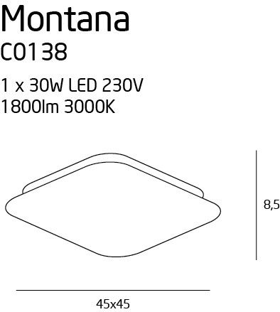 Plafon LED Montana C0138 - MaxLight na Arena.pl