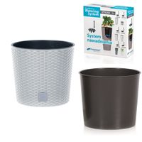 Doniczka samonawadniająca Rato DRTUS250LS | Biały, Kształt Kwadratowy, Wymiary 25x25x23 cm, Kolor Biały, Prosperplast