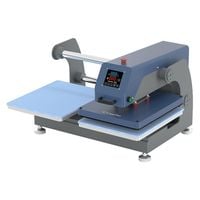 Dwustanowiskowa pneumatyczna prasa płaska OtterPro - ciemnoniebieska