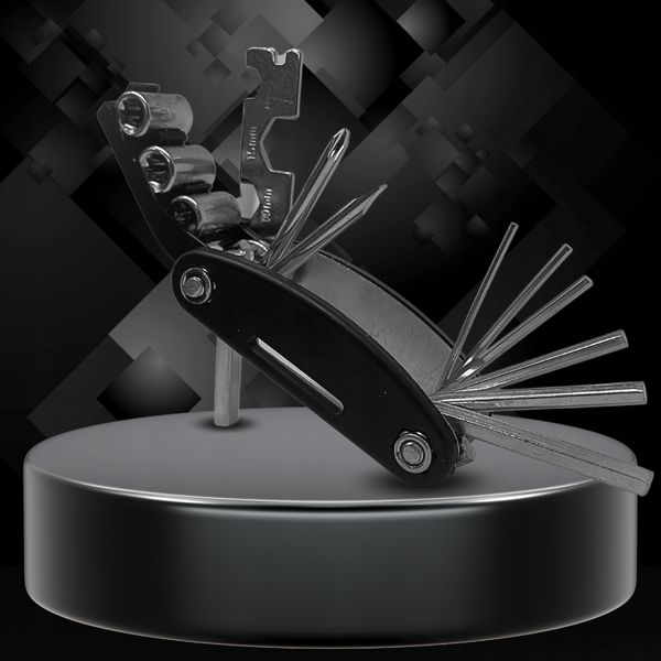 ZESTAW KLUCZY NARZĘDZI ROWEROWYCH MULTITOOL 16w1 zdjęcie 5