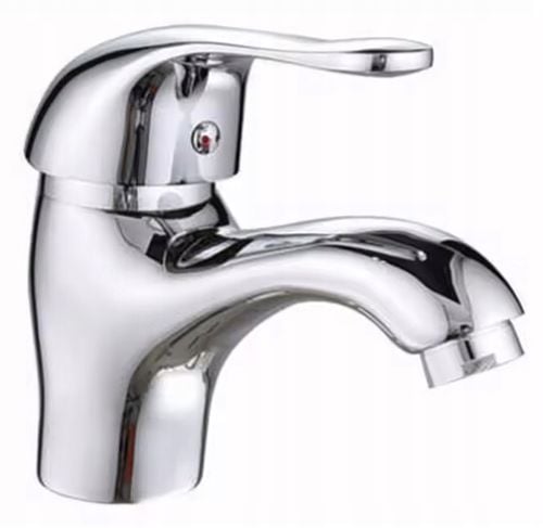 BATERIA ŁAZIENKOWA UMYWALKOWA KRAN DO UMYWALKI STOJĄCA CHROM STAŁA WYLEWKA na Arena.pl