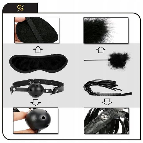 MEGA DUŻY XXL ZESTAW BDSM 28el KAJDANKI KNEBEL KORRKI NAKŁADKA WIBRATOR PAR na Arena.pl