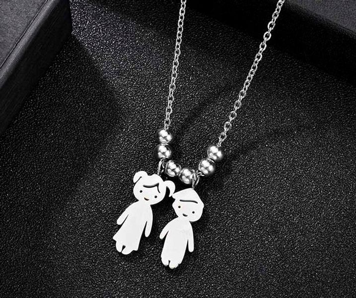 Naszyjnik Stal Chirurgiczna Dzieci Srebrny 316L zdjęcie 7