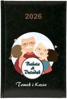 Kalendarz tygodniowy z nadrukiem 2026 A5 KSIĄŻKOWY DLA DZIADKA I BABCI