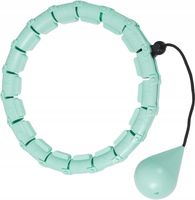 Hula hop z wypustkami i obciążeniem 45 cm kolor błękitny