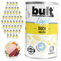 BULT LIGHT mokra karma dla psa Kaczka puszka 48x400g Lekkostrawna