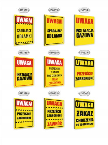 Tabliczka znak informacyjny dibond nadruk uv 40x30 UWAGA droga pożarowa na Arena.pl