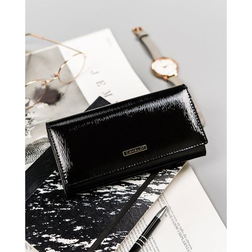 duży portfel damski ze skóry naturalnej na zatrzask - 4u cavaldi na Arena.pl