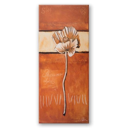 Deco Panel, Kwiat na brązowym tle 50x100 na Arena.pl