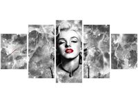70CM 150CM ZEGAR 5 ELEM MARYLIN MONROE ELEKTRYZUJE DRUK OBRAZ