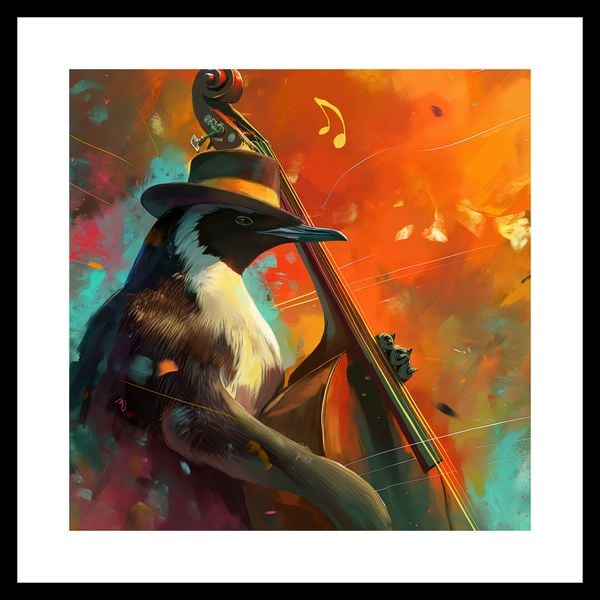 Plakat 40x40cm Pingwinia Nuta zdjęcie 3