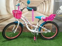 Rowerek dziecięcy prezent dla dziewczynki FLOWER 20" 5 lat+ DODATKI