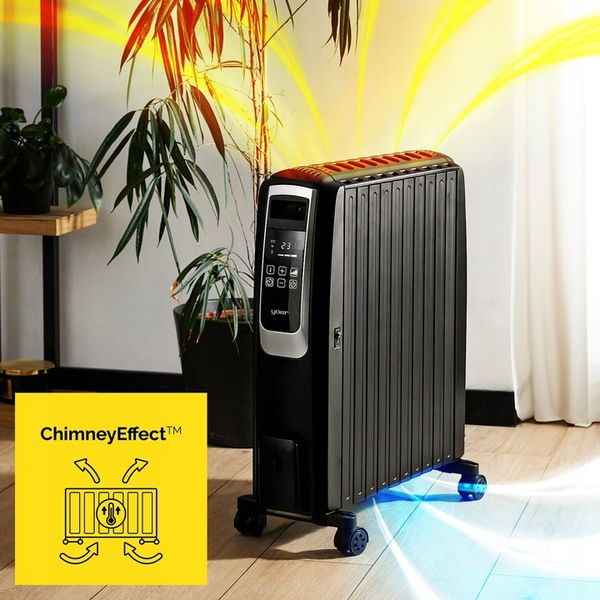 Grzejnik olejowy Yoer 2500W 10 żeberek +Timer +3 moce +Tryb zdjęcie 14