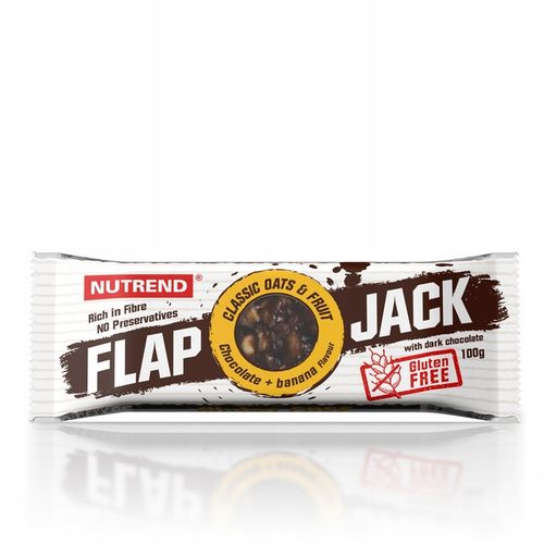 20 x BATON ENERGETYCZNY NUTREND FLAPJACK 100G CZEKOLADA BANAN BEZGLUTENOWY na Arena.pl
