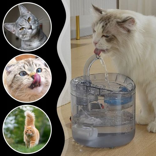 POIDŁO DLA ZWIERZĄT AUTOMATYCZNE DLA PSÓW KOTÓW 1800ML FONTANNA WODNA na Arena.pl