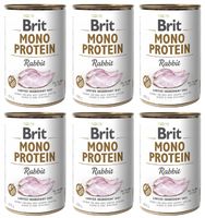 Brit Mono Protein Rabbit 6 x 400g - z królikiem