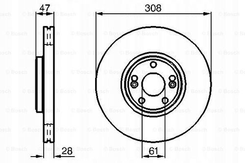 TARCZA HAM PRZOD 308X28 V BOSCH na Arena.pl