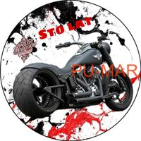 Opłatek na tort Urodziny 18 30 40  Motor Harley Davidson Yamaha Vsk Cross