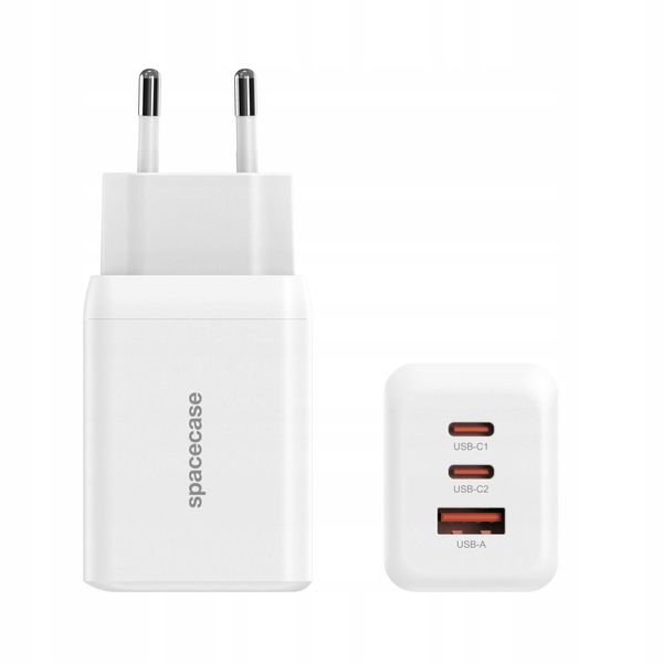 Spacecase Usb Charger 65W Gan Sc009W White zdjęcie 12