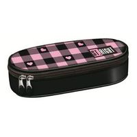 PIÓRNIK SASZETKA Z KLAPKĄ PINK CHECKERED ST.RIGHT