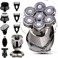 GOLARKA MĘSKA ELEKTRYCZNA MASZYNKA DO GOLENIA BEZPRZEWODOWA LED TRYMER 6W1