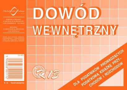 dowód wewnętrzny a6 k-13 zdjęcie 1