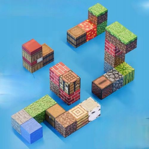 Klocki Magnetyczne Minecraft Sześciany 100 szt. na Arena.pl