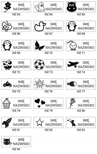 TRODAT PIECZĄTKA ZNAKOWANIE UBRAŃ DO PRZEDSZKOLA ZŁOBKA SZKOŁY DZIECKO na Arena.pl