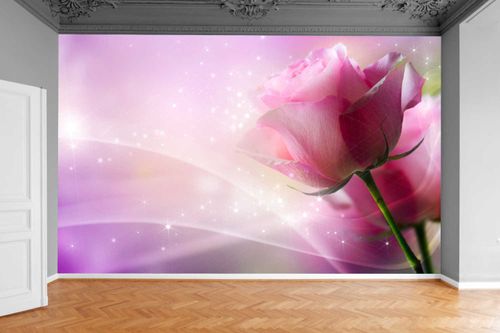 Fototapeta MALOWNICZE RÓŻE KWIATY BUKIET 3D RÓŻANA na Arena.pl