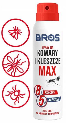 bros - spray na komary i kleszcze max 90ml - 1 szt. na Arena.pl