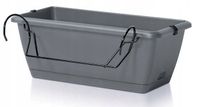 KADAX Skrzynka Balkonowa 40cm Doniczka Uchwyty