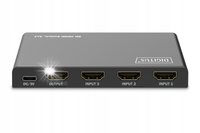 Digitus DS-55333 przełącznik HDMI 3x1 8K/60Hz HDR 48Gbps