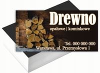 Wizytówki firmowe 100szt DUŻO RÓŻNYCH WZORÓW do wyboru DREWNO KOMINKOWE
