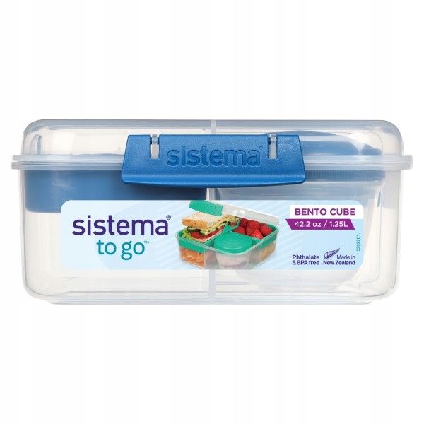 SISTEMA Śniadaniówka Pojemnik na lunch Bento Cube 1,25l 4 kolory zdjęcie 8