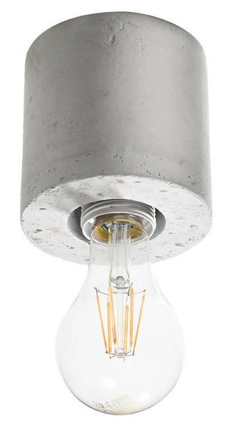 Sufitowa LAMPA natynkowa SL.0678 okrągła OPRAWA plafon tuba downlight betonowy szary zdjęcie 1