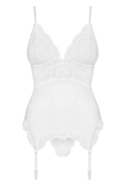 Obsessive gorset i stringi 810-COR Biały, L/XL zdjęcie 14
