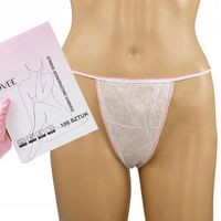 Włókninowe Stringi Majtki Jednorazowe Białe Damskie Masażu Zabiegów