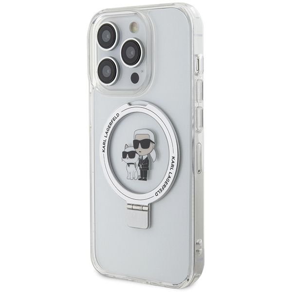 Etui Karl Lagerfeld do iPhone 14 Pro, Biały, MagSafe zdjęcie 2