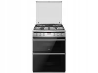 Kuchnia Amica 6017DGE2.33HZpTaDpANJ(Xx) 67L GRILL Termoobieg Srebrny