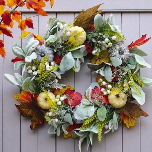 WIENIEC WIANEK GIRLANDA NA DZWI DEKORACYJNY JESIENNY STROIK DYNIE DOM na Arena.pl