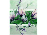 40X50CM SŁODYCZ MAGNOLII ZIELENI OBRAZ