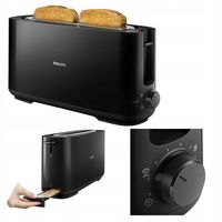 Toster Philips 950 W OPIEKACZ na 2 TOSTY tacka na okruchy 8 poziomów