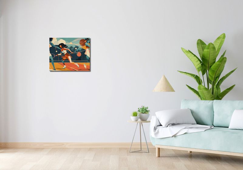 Obraz 50x40cm Mistrzynie Kortu zdjęcie 2