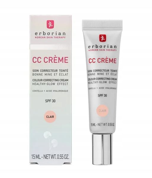 Erborian CC Creme Clair SPF 30 nowa wersja 15 ml zdjęcie 3