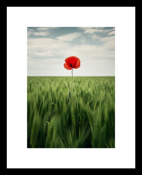 Plakat 13x18cm Samotny Mak na Polu zdjęcie 3